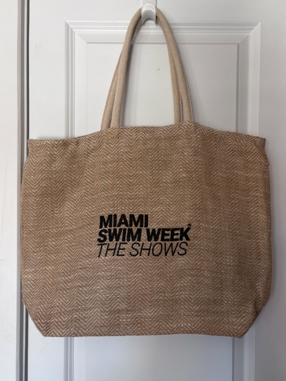 miami swim week canvas tote bag